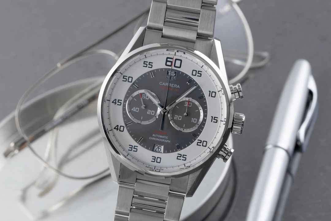  TAG Heuer Carrera Calibre 36 Chronograph Automatik Stahl Ref. CAR2B11.BA0799 B&P 2018 