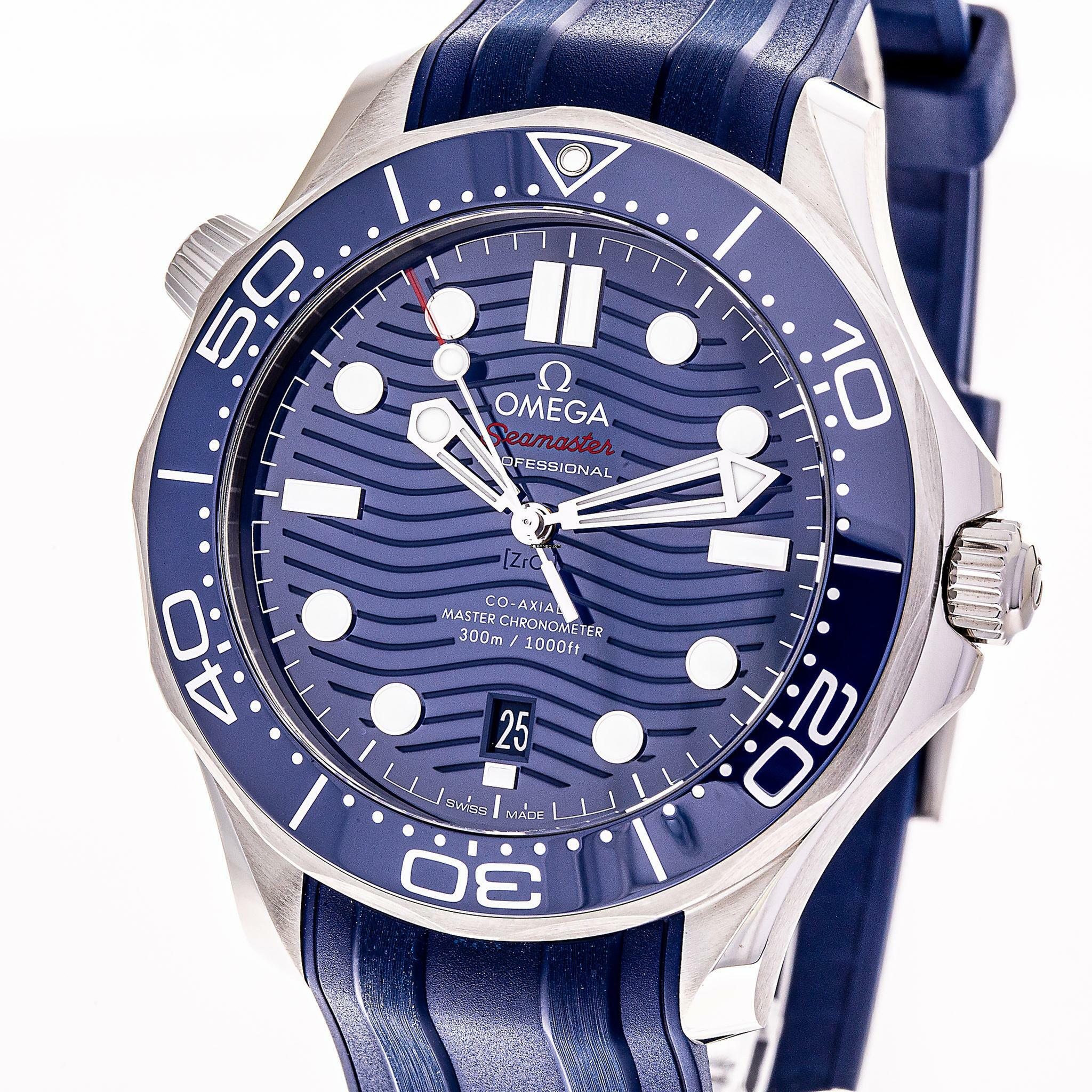  Omega Seamaster Diver 300 M 42 Blue – 210.32.42.20.03.001 – NEW & Unworn – 08/2024 Full Set 