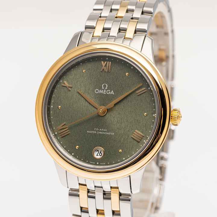  Omega De Ville Prestige – 434.20.34.20.10.001 – Steel Gold 34 – like NEW – 08/2024 Full Set 