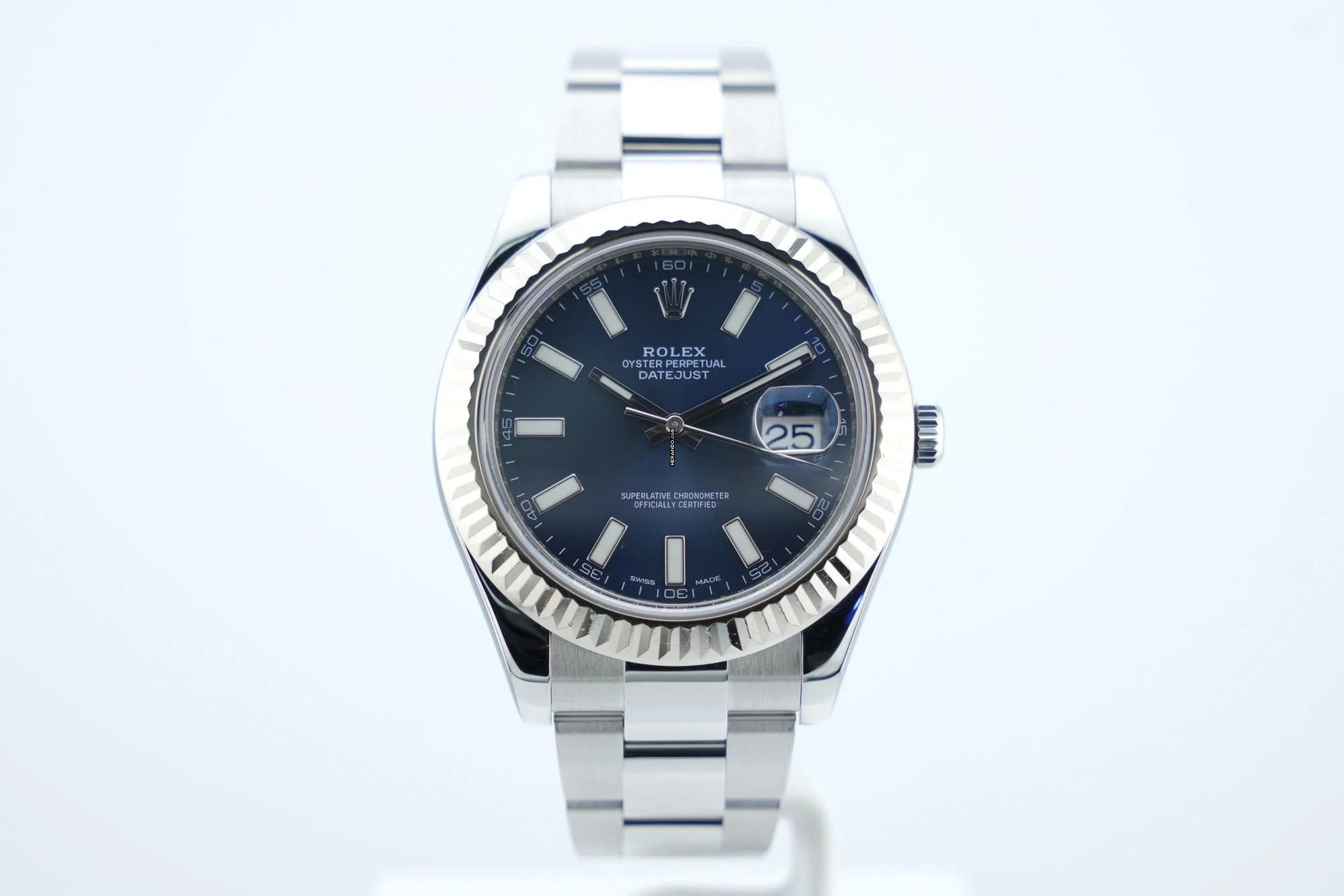  Rolex Datejust II Blue Dial - With Box And Papers - 116334 2016 