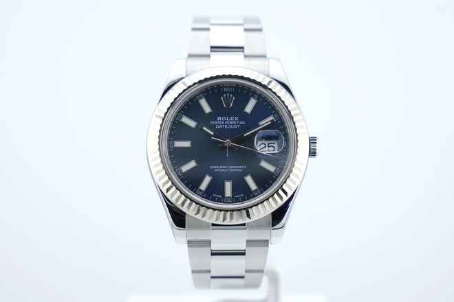  Rolex Datejust II Blue Dial - With Box And Papers - 116334 2016 