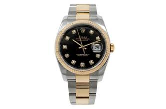 Thumbnail von Rolex Datejust 36 36mm Bicolor - Black Diamond Dial - Original Invoice - LC100 - 24 Months Warranty 116203 2009