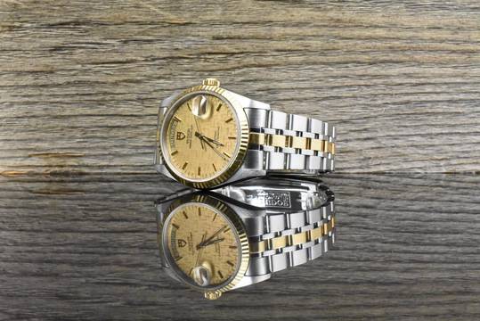  Tudor Prince Date Day 76213 Automatik Stahl / Gold - Linen Dial - Zertifikat 