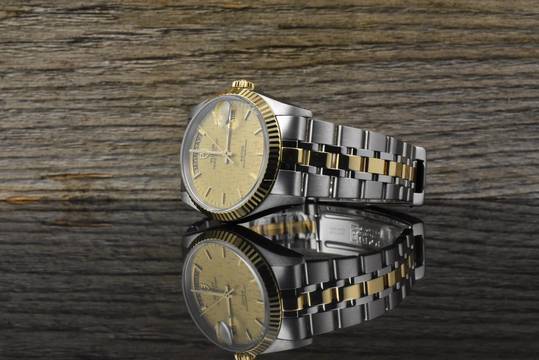  Tudor Prince Date Day 76213 Automatik Stahl / Gold - Linen Dial - Zertifikat 