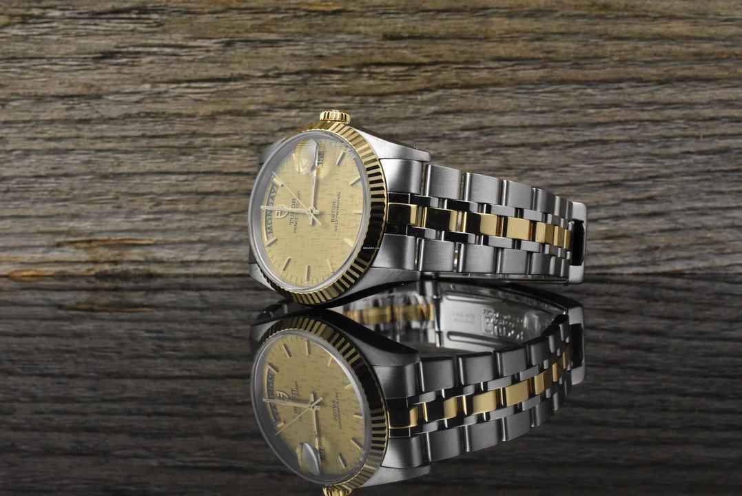  Tudor Prince Date Day 76213 Automatik Stahl / Gold - Linen Dial - Zertifikat 