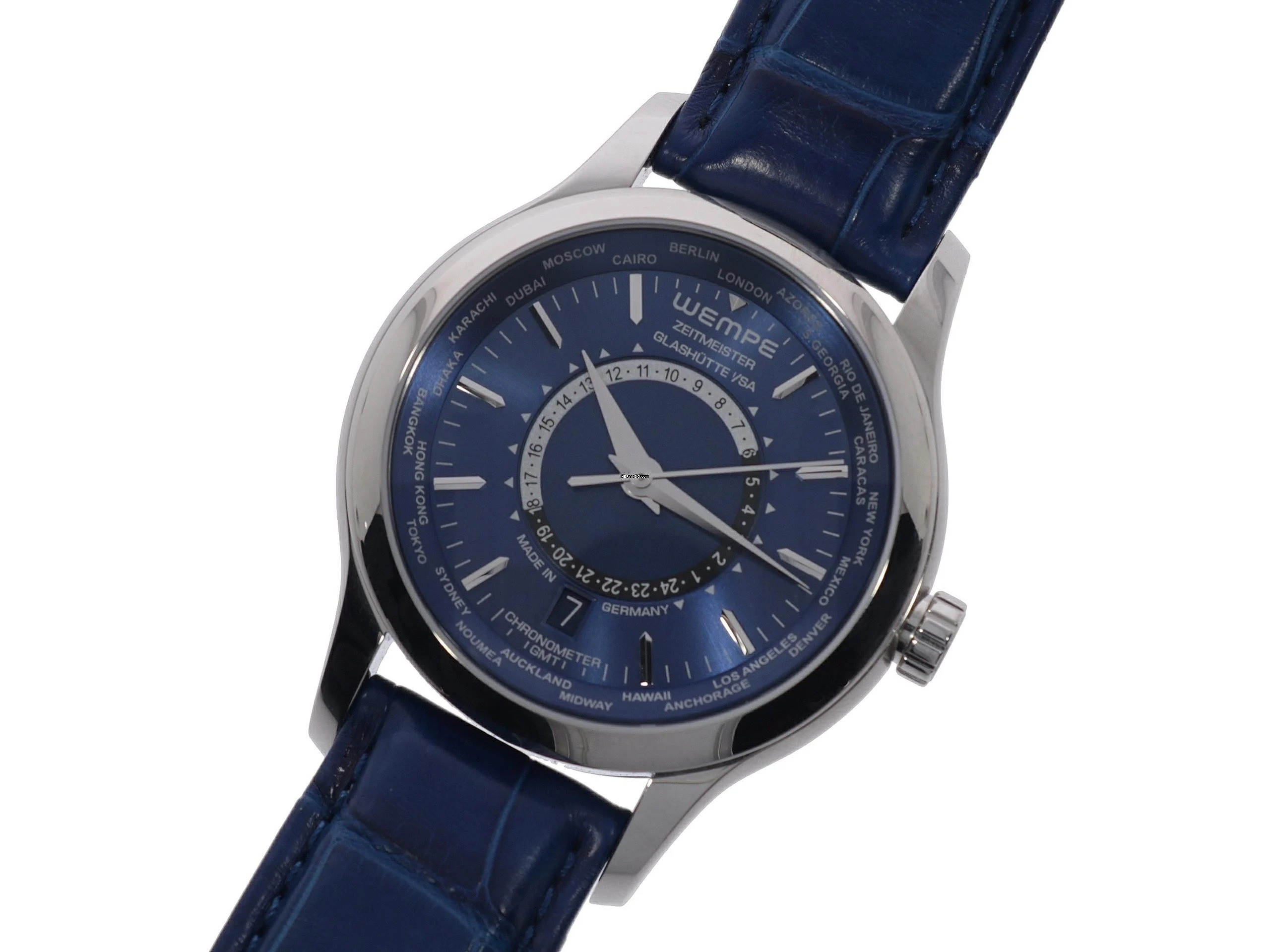  Wempe Zeitmeister Klassik Weltzeit GMT - LIKE NEW 