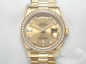 Thumbnail von Rolex Day-Date 36 36mm 118348 2008 Gelbgold 750 Diamanten Automatik 18kt Yellow Gold President-band Chronometer Oyster