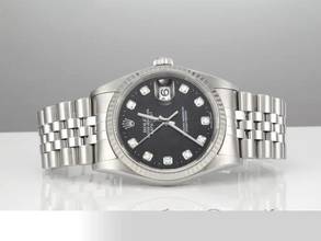 Thumbnail von Rolex Datejust 36 36mm 16234 2004 Stahl Weissgold 750 Diamanten Automatik Stainless Steel 18kt White Gold Jubilé-band Chronometer Oyster Black Dial