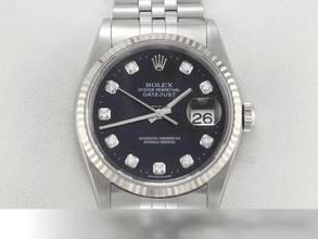 Thumbnail von Rolex Datejust 36 36mm 16234 2004 Stahl Weissgold 750 Diamanten Automatik Stainless Steel 18kt White Gold Jubilé-band Chronometer Oyster Black Dial