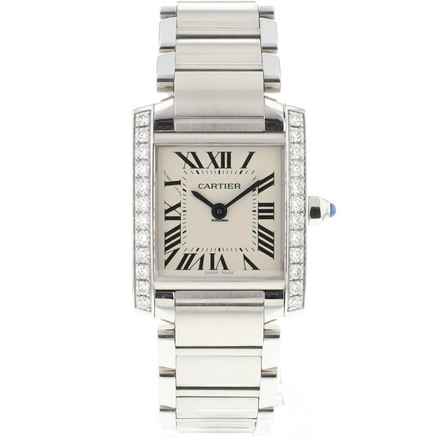  Cartier Tank Française PM Steel Factory Diamonds 