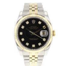Thumbnail von Rolex Datejust 36 Steel/Gold Black Diamond Dial