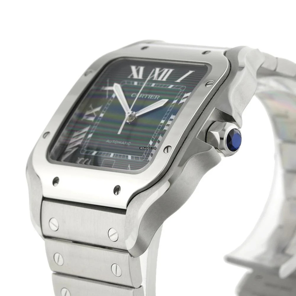 Thumbnail von Cartier Santos de Cartier Green Dial Ref.WSSA0062