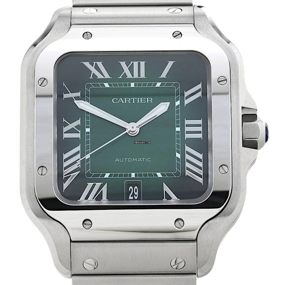 Thumbnail von Cartier Santos de Cartier Green Dial Ref.WSSA0062