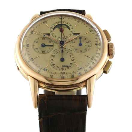  Universal Tri-Compax Jumbo Vollkalender Mondphase Türler double signed 