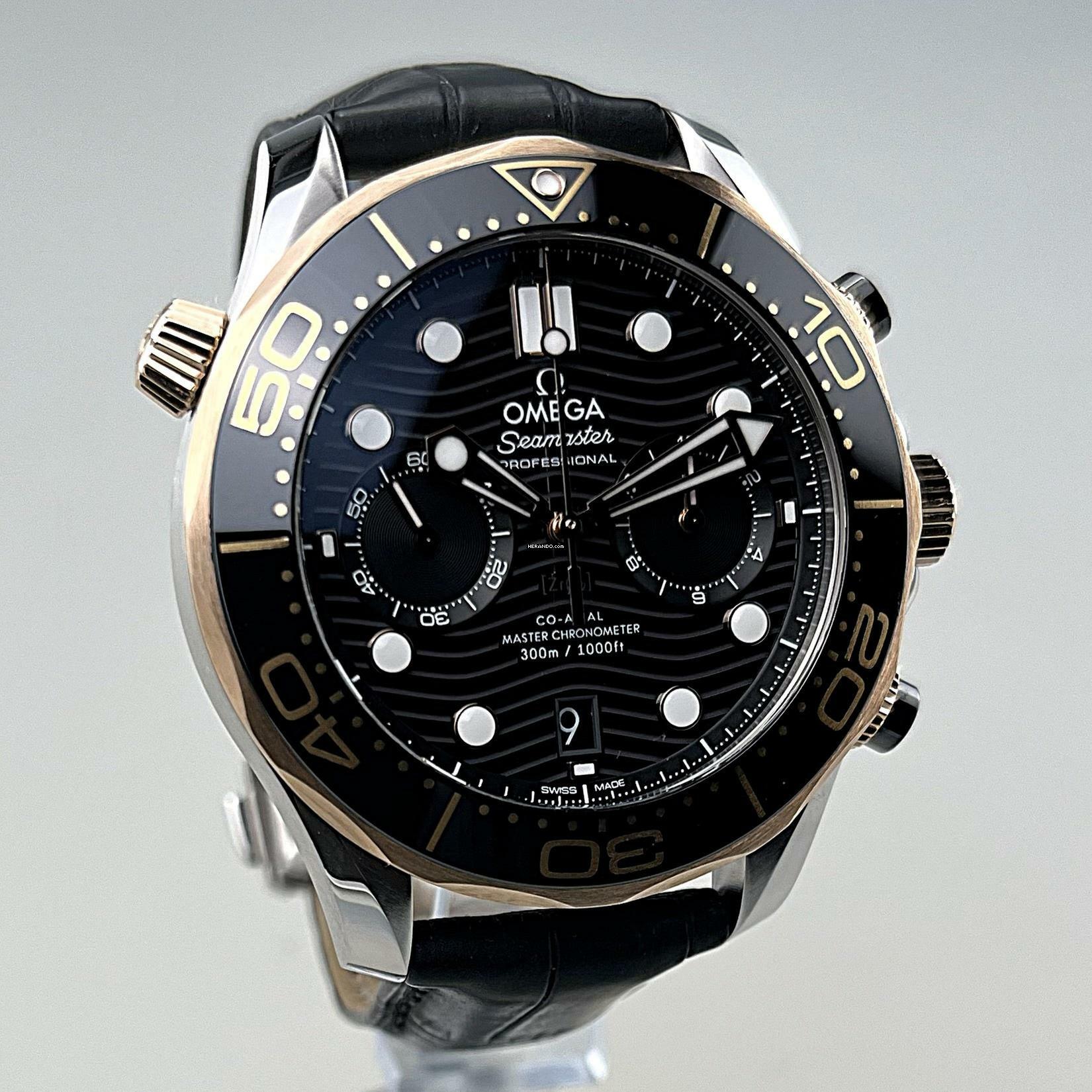 Thumbnail von Omega Seamaster Diver 300 M Professional Diver am Original Omega Lederarmband mit Faltschließe neuwertig Full Set zzgl. Omega Kautschukarmband mit Dornschließe neu