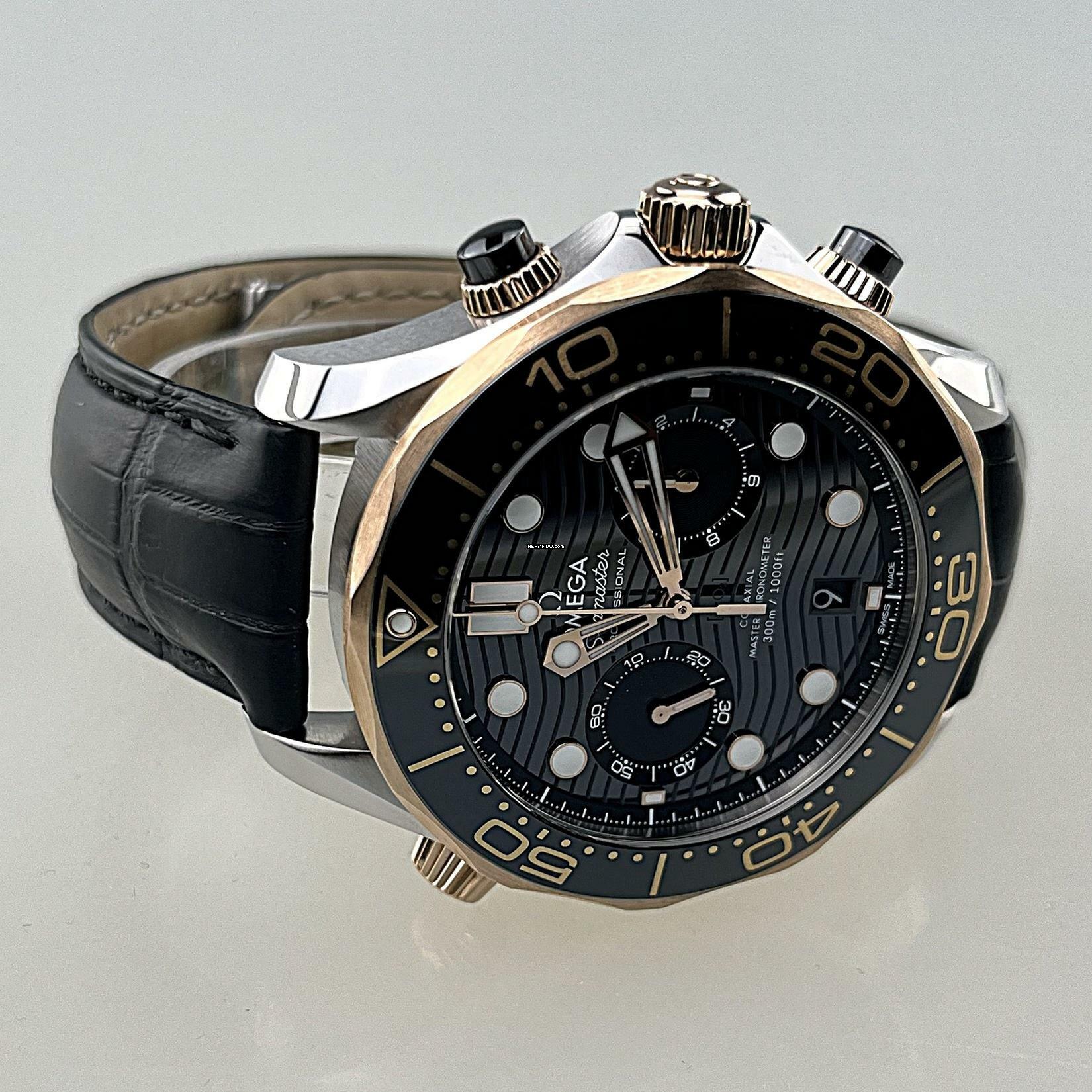 Thumbnail von Omega Seamaster Diver 300 M Professional Diver am Original Omega Lederarmband mit Faltschließe neuwertig Full Set zzgl. Omega Kautschukarmband mit Dornschließe neu