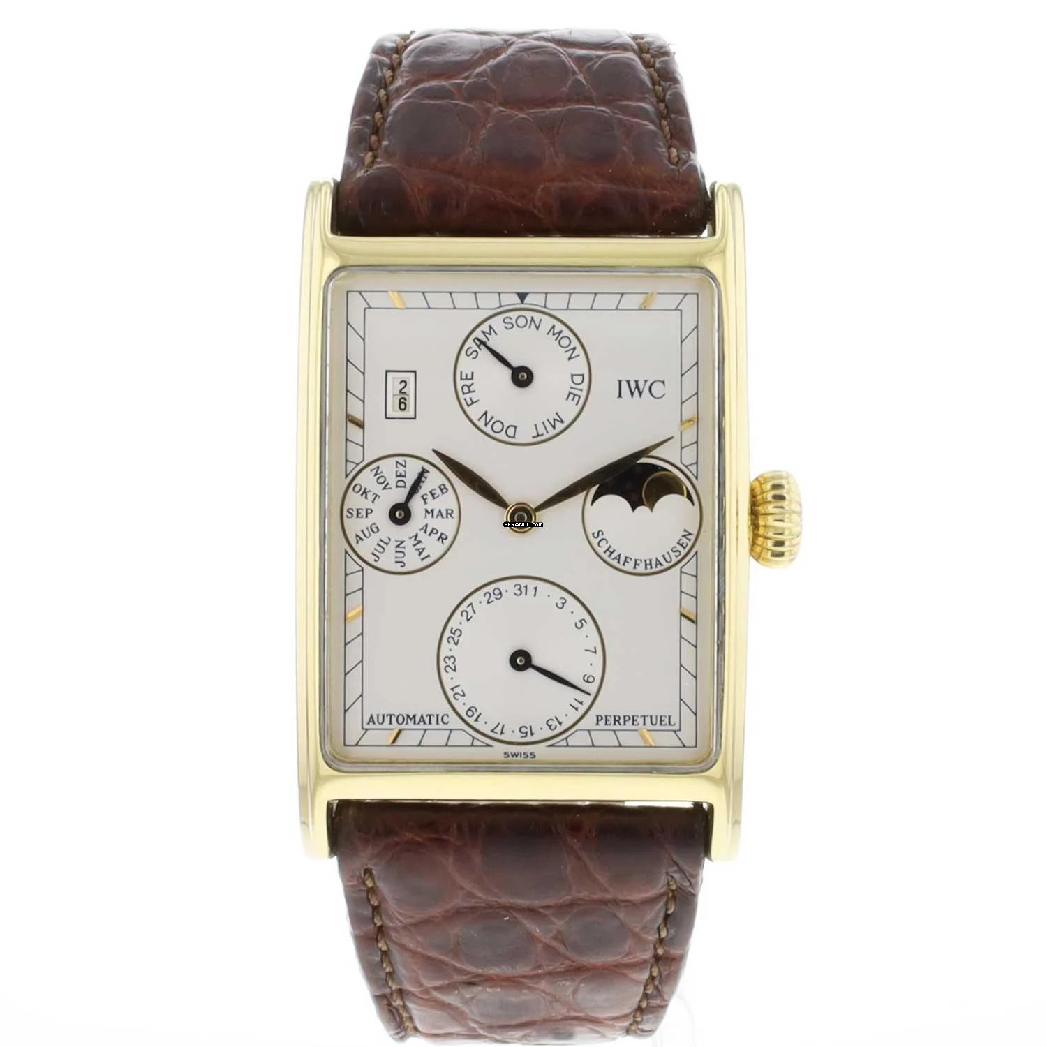  IWC Novecento Perpetual Calendar Yellow Gold 