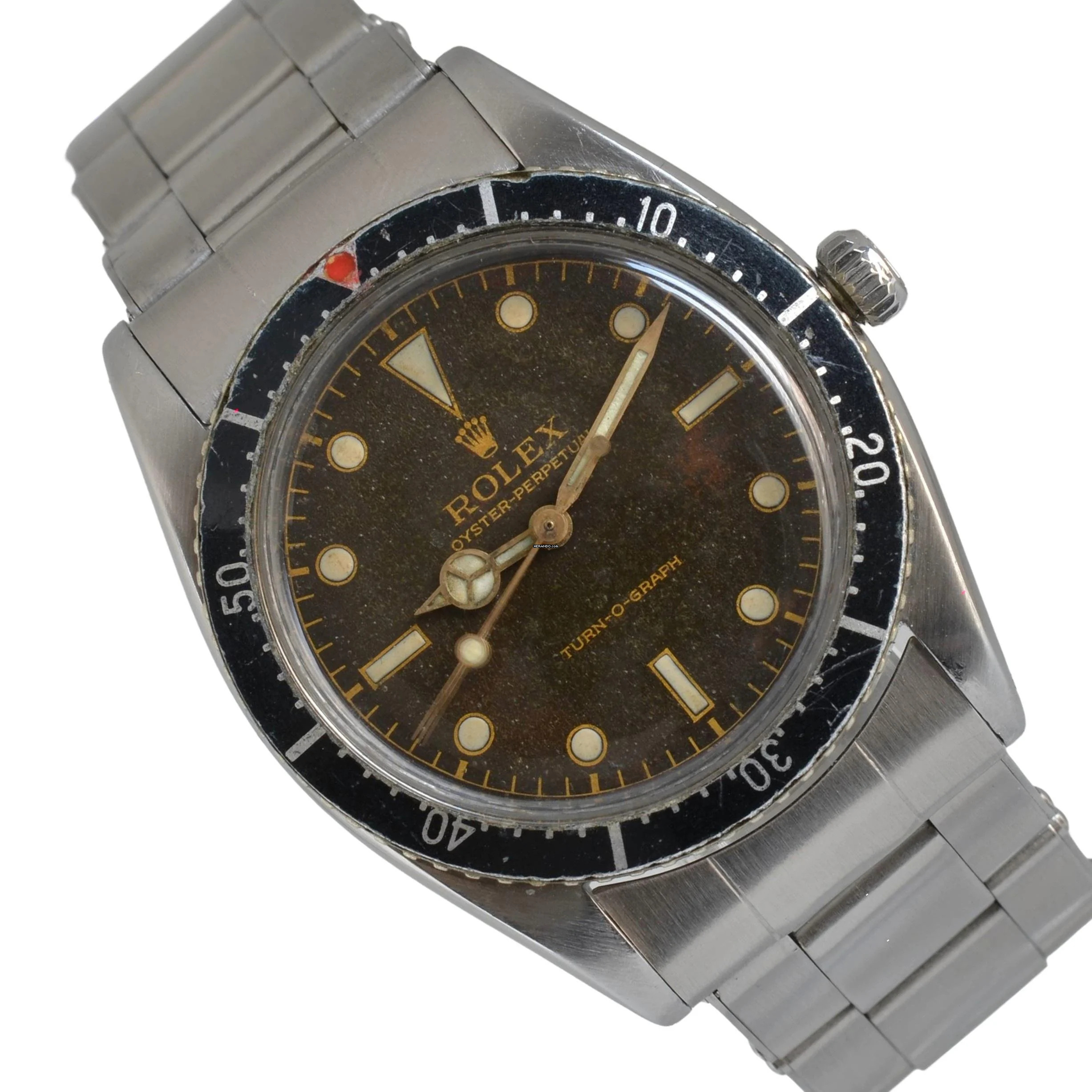 Rolex Turn-O-Graph Turn-O-Graph 6202 Tropical galvanic glossy gilt dial 1953