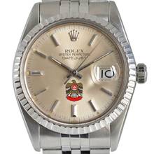 Thumbnail von Rolex Datejust 36 16030 Military by UAE Quraysh Hawk dial Full Set 1982 Full Set