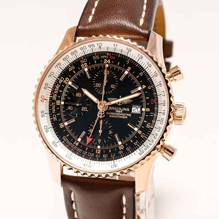  Breitling Navitimer World – Rosegold 46 Limited 1 of 500 – R24322 – like NEW – 03/2007 Full Set 