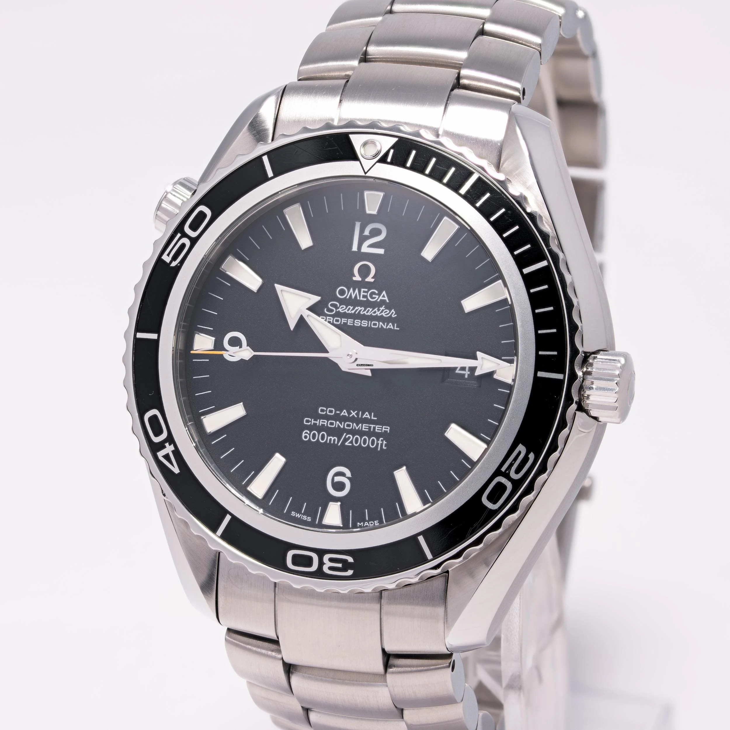  Omega Seamaster Planet Ocean 45,5 Black 600M – 2900.50.91 – like NEW – 02/2008 Full Set 