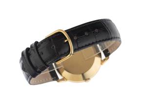 Thumbnail von Omega Classic Türler Vintage Ref.2849 1953 original Box sehr gut Vintage Türler Vintage 18kt Gelbgold Krokoleder