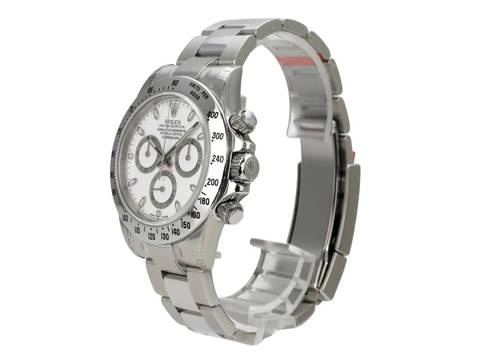  Rolex Daytona Edelstahl 116520 Weiß verklebt 