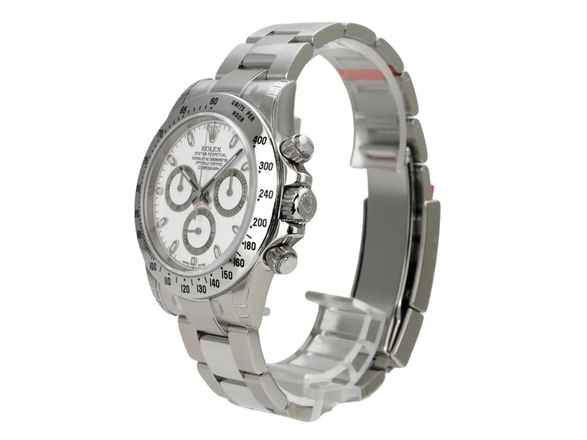  Rolex Daytona Edelstahl 116520 Weiß verklebt 