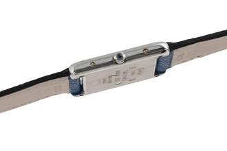 Thumbnail von Cartier Tank must Tank White blue Roman Dial 925 Silber Quarz Medium Ref. 681006