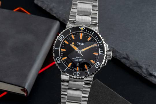  Oris Aquis Date Stahl Automatik Herrenuhr Ref. 01 733 7730 4159-07 8 24 05PEB 