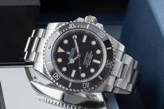 Thumbnail von Rolex Submariner (No Date) Stahl Automatik Herrenuhr Ref. 114060 B&P 2015