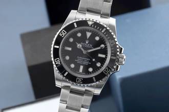 Thumbnail von Rolex Submariner (No Date) Stahl Automatik Herrenuhr Ref. 114060 B&P 2015