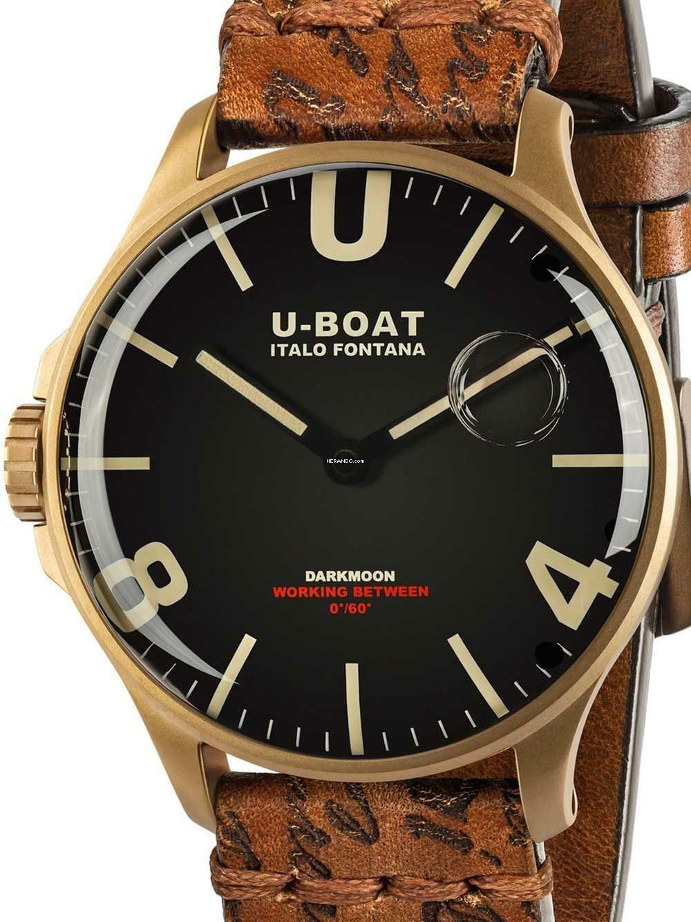 Thumbnail von U-Boat 8467/B Darkmoon Herrenuhr 44mm IP Bronze 5ATM