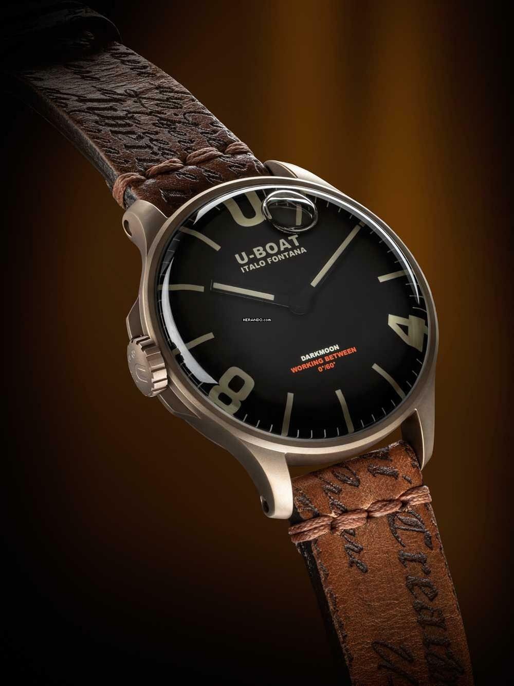 Thumbnail von U-Boat 8467/B Darkmoon Herrenuhr 44mm IP Bronze 5ATM