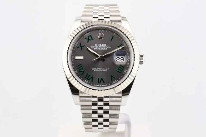  Rolex Datejust 41 Jubilee Wimbledon Dial - Box+Papers - Unpolished 126334 2025 