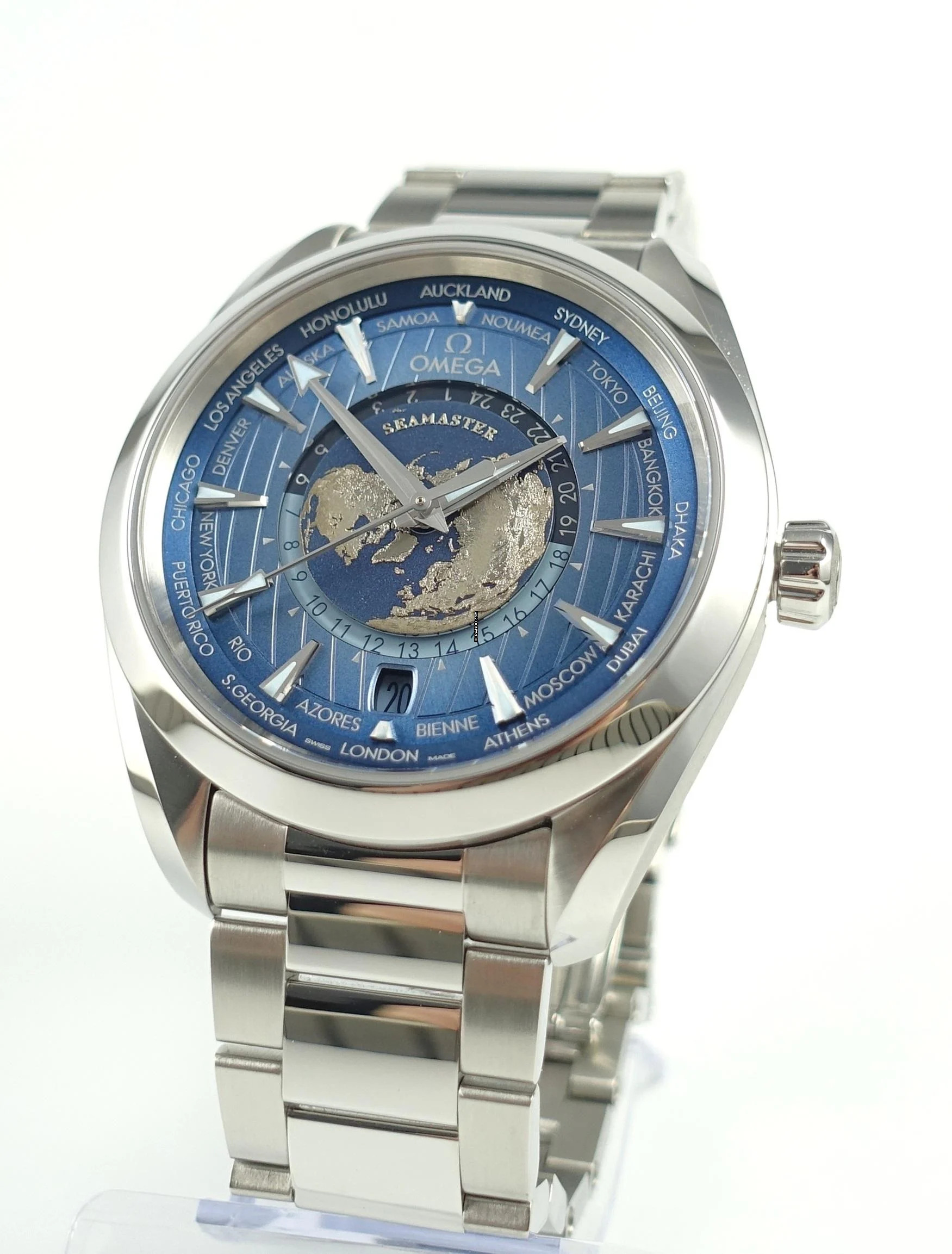 Thumbnail von Omega Seamaster Aqua Terra Worldtimer Summer Blue Unworn , Full Set
