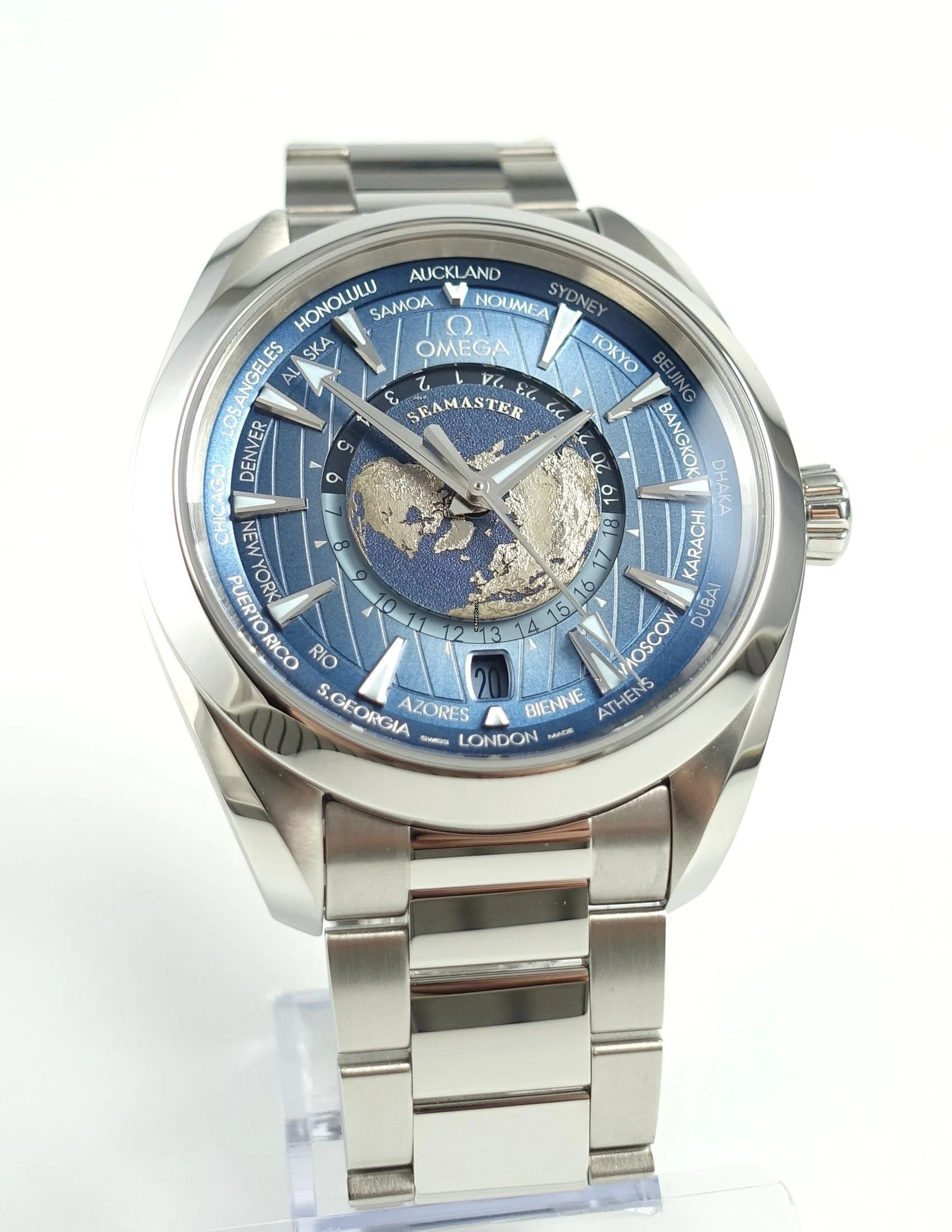 Thumbnail von Omega Seamaster Aqua Terra Worldtimer Summer Blue Unworn , Full Set