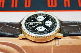 Thumbnail von Breitling Navitimer VERY RARE 806 NAVITIMER IN FULL 18K GOLD VINTAGE MILLE MIGLIA CAR