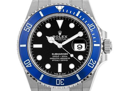  Rolex Submariner Date Smurf Ref.126619LB 2021 Full Set Ungetragen Submariner Date Smurf 18kt Weißgold Keramik 