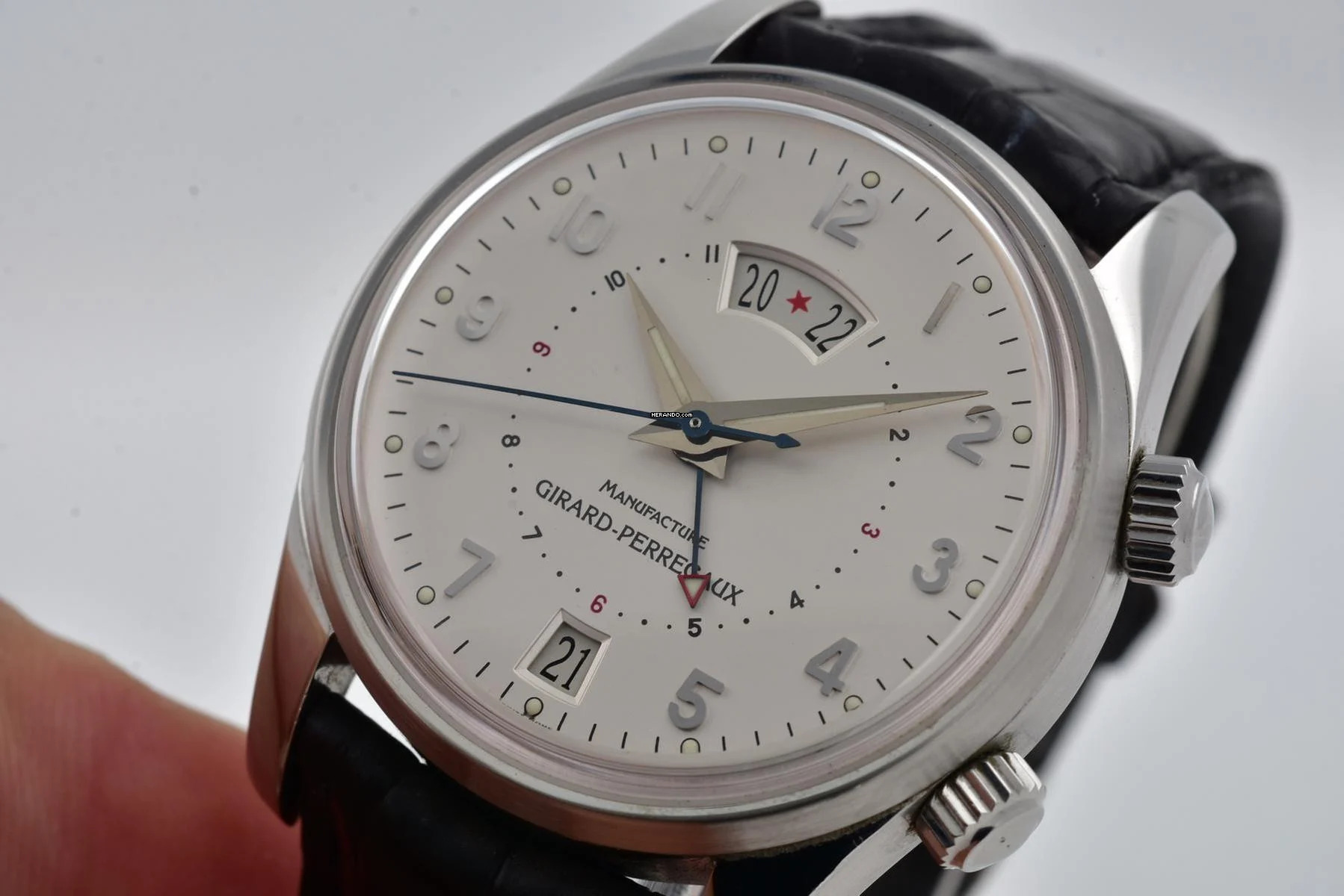 Thumbnail von Girard Perregaux Traveller II GMT Alarm 4940 Silver Dial