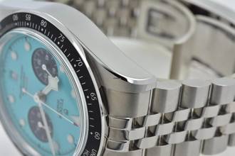 Thumbnail von Tudor Heritage Black Bay Chronograph 79360N Tiffany Flamingo Blue Dial