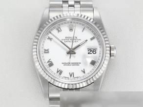 Thumbnail von Rolex Datejust 36 36mm 16234 1999 Stahl Weissgold 750 Automatik Gold Date Just Stainless Steel 18kt White Gold Jubilé-band Chronometer Oyster