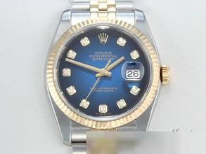 Thumbnail von Rolex Datejust 36 36mm 116233 Diamanten Stahl Gelbgold 750 Automatik Stainless Steel 18kt Yellow Gold Jubilé-band Chronometer Oyster