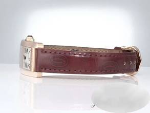 Thumbnail von Cartier Tank Américaine Rosegold 750 2015 Lederband W2607456 Damen 18kt Rose Gold