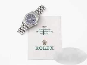 Thumbnail von Rolex Datejust 31 Medium 31mm Stahl Weissgold 750 2002 Automatik Stainless Steel 18kt White Gold Jubilé-band Chronometer Oyster Blue Dial Gold