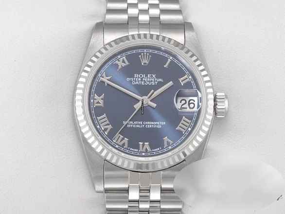  Rolex Datejust 31 Medium 31mm Stahl Weissgold 750 2002 Automatik Stainless Steel 18kt White Gold Jubilé-band Chronometer Oyster Blue Dial Gold 
