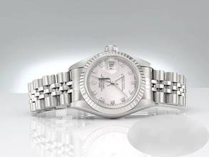 Thumbnail von Rolex Lady-Datejust Edelstahl Weissgold 750 Cacholong Automatik Stahl Stainless Steel 18kt White Gold Jubilé-band Chronometer Oyster