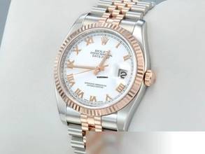 Thumbnail von Rolex Datejust 36 36mm 116231 2011 Stahl Rosegold 750 Automatik Rotgold Gold Stainless Steel 18kt Rose Gold Jubilé-band Chronometer Oyster White Dial