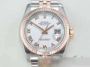 Thumbnail von Rolex Datejust 36 36mm 116231 2011 Stahl Rosegold 750 Automatik Rotgold Gold Stainless Steel 18kt Rose Gold Jubilé-band Chronometer Oyster White Dial