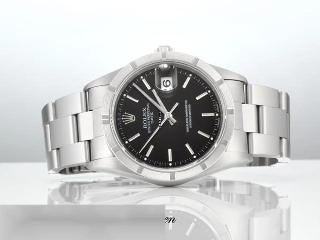 Thumbnail von Rolex Lady-Datejust Date Edelstahl 34mm Edelstahl 15210 2006 Damen Herren Datejust Stahl Stainless Steel Oyster-band Chronometer Black Dial